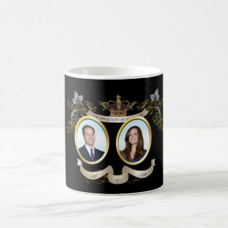 achtergrondkleur voor zelfgemaakte Will en Kate Koffiemok