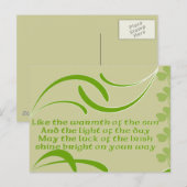 Achtergrondkleur wijzigen - Iers verzegelen Briefkaart (Voorkant / Achterkant)