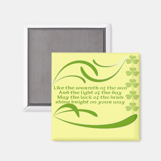Achtergrondkleur wijzigen - Iers verzegelen Magneet (Voorkant / Achterkant)