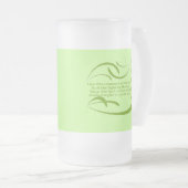 Achtergrondkleur wijzigen - Iers verzegelen Matglas Bierpul (Voorkant rechts)