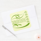 Achtergrondkleur wijzigen - Iers verzegelen Vierkante Sticker (Envelop)