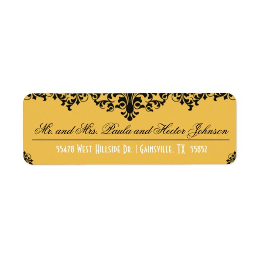 Achtergrondkleur wijzigen Retouradreslabel Etiket (Voorkant)