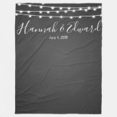 Achtergrondkleurenbord voor bruiloft fleece deken (Voorkant)