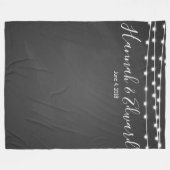 Achtergrondkleurenbord voor bruiloft fleece deken (Voorkant (Horizontaal))