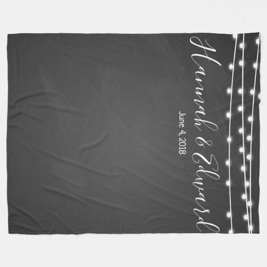 Achtergrondkleurenbord voor bruiloft fleece deken (Voorkant (Horizontaal))