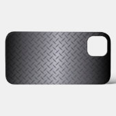 Achtergrondkunst van zwart tot grijs Diamondplate Case-Mate iPhone Case (Achterkant (horizontaal))