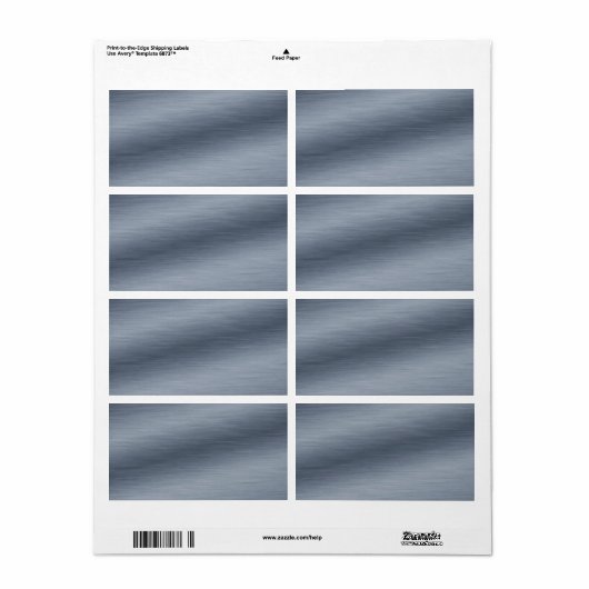 Achtergrondlabels voor geborsteld staal etiket (Full Sheet)