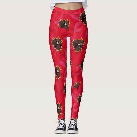 Achtergrondleggings voor Tulpen Leggings (Voorkant)