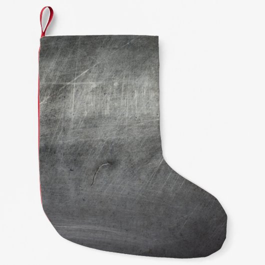Achtergrondmetaalkrabben voor textuur kleine kerstsok (Voorkant)