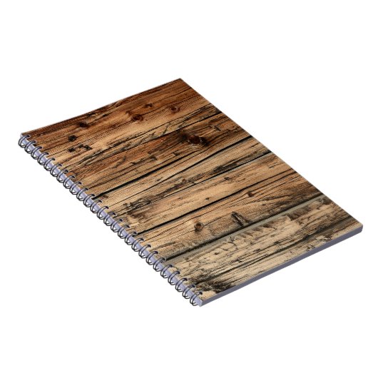 Achtergrondnotitie van oude eikenhout notitieboek (Rechterzijde)