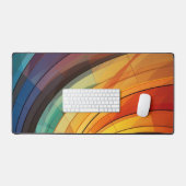 Achtergrondontwerp in regenboogkleuren bureaumat (Keyboard & Muis)