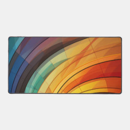 Achtergrondontwerp in regenboogkleuren bureaumat
