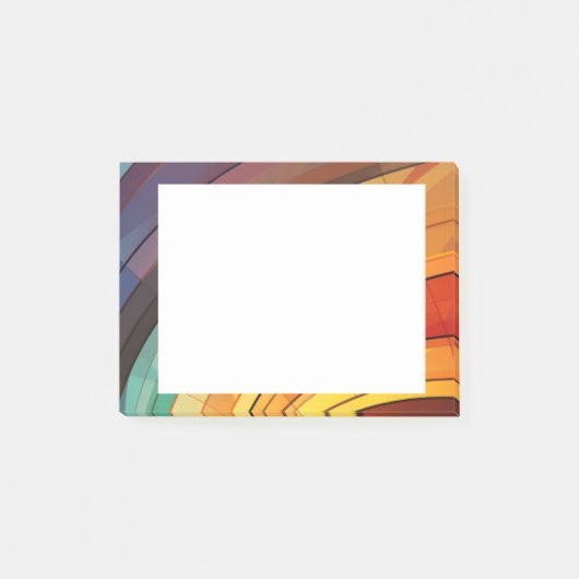 Achtergrondontwerp in regenboogkleuren post-it® notes (Voorkant)