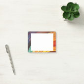 Achtergrondontwerp in regenboogkleuren post-it® notes (Kantoor)