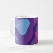 Achtergrondontwerp kleurverloop. Abstracte geometr Koffiemok (Voorkant links)