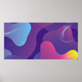 Achtergrondontwerp kleurverloop. Abstracte geometr Poster (Voorkant)