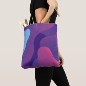 Achtergrondontwerp kleurverloop. Abstracte geometr Tote Bag (Dichtbij)
