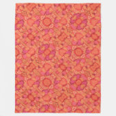 Achtergrondontwerp van de kleurrijke mozaïekharten fleece deken (Voorkant)