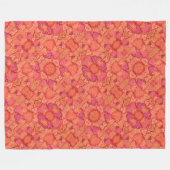 Achtergrondontwerp van de kleurrijke mozaïekharten fleece deken (Voorkant (Horizontaal))