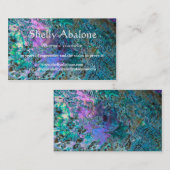 Achtergrondontwerp van de schelp van het zee van A Visitekaartje (Voorkant / Achterkant)