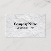 Achtergrondontwerp visitekaartje gekreukeld papier (Voorkant)