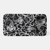 Achtergrondontwerp voor zwarte dalmatische bloemen Case-Mate iPhone case (Achterkant (horizontaal))