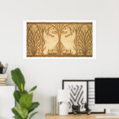 Achtergrondontwerp voor zwenkpapier poster (Thuiskantoor)