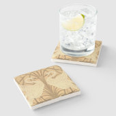 Achtergrondontwerp voor zwenkpapier stenen onderzetter (Zijkant)