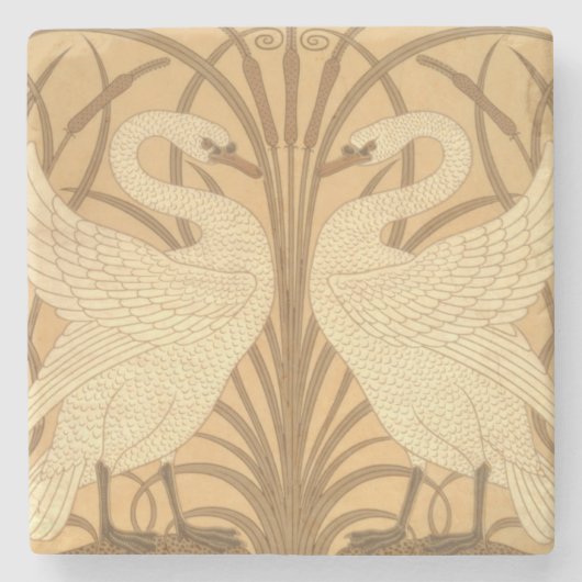 Achtergrondontwerp voor zwenkpapier stenen onderzetter (Voorkant)