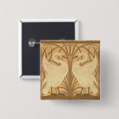 Achtergrondontwerp voor zwenkpapier vierkante button 5,1 cm (Voorkant /achterkant)