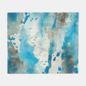 Achtergrondontwerp waterverf fleece deken (Voorkant (Horizontaal))