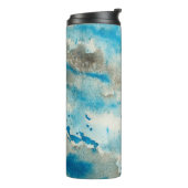 Achtergrondontwerp waterverf thermosbeker (Gedraaid links)