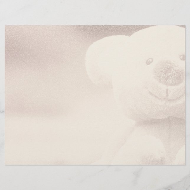 Achtergrondpapier van Teddy Bear Blank Scrapbook (Voorkant)