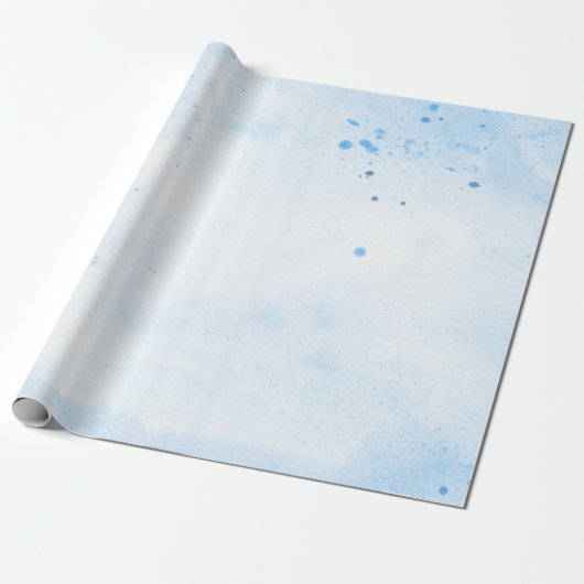 Achtergrondpapier voor blauwe waterverf cadeaupapier (Uitgerold)