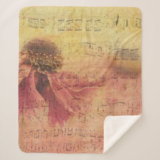 Achtergrondpapier voor textuur bloesem sherpa deken (Voorkant)