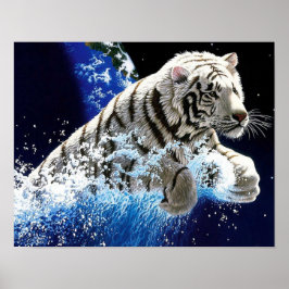 Achtergrondpapier voor tijger poster