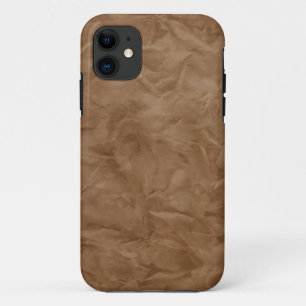 AchtergrondPAPIERTEXTURE - vies bruin iPhone 11 Hoesje