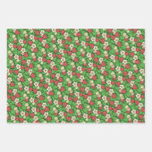 Achtergrondpatroon aardbeien inpakpapier vel (Voorkant 2)