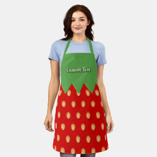Achtergrondpatroon aardbeien schort