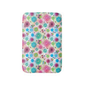 Achtergrondpatroon Cute flower owl Badmat (Voorkant Verticaal)