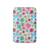 Achtergrondpatroon Cute flower owl Badmat (Voorkant Verticaal)