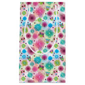 Achtergrondpatroon Cute flower owl Klein Cadeauzakje (Voorkant)
