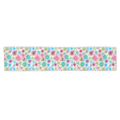 Achtergrondpatroon Cute flower owl Korte Tafelloper (Horizontaal)