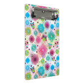 Achtergrondpatroon Cute flower owl Mini Klembord (Schuin)