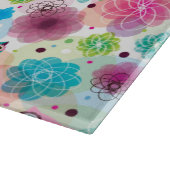 Achtergrondpatroon Cute flower owl Snijplank (Hoek)