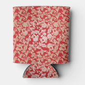 Achtergrondpatroon Damasflorale achtergrond Blikjeskoeler (Voorkant)