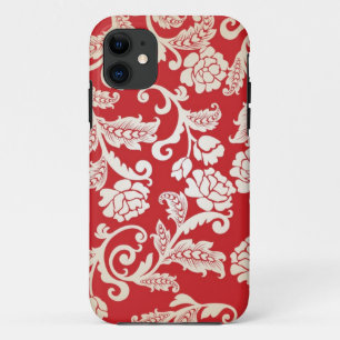 Achtergrondpatroon Damasflorale achtergrond Case-Mate iPhone Case