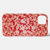 Achtergrondpatroon Damasflorale achtergrond Case-Mate iPhone Case (Achterkant (horizontaal))