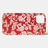 Achtergrondpatroon Damasflorale achtergrond Case-Mate iPhone Case (Achterkant (horizontaal))