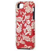 Achtergrondpatroon Damasflorale achtergrond Case-Mate iPhone Case (Achterkant Links)